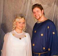 Christkind und Petrus Lisett Morawe und Andreas Henke